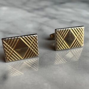 Vintage Gold Tone Cuff Links